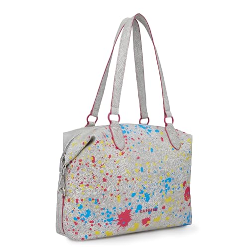 Caprese Splash Tote Bag for Women (Large, Beige)