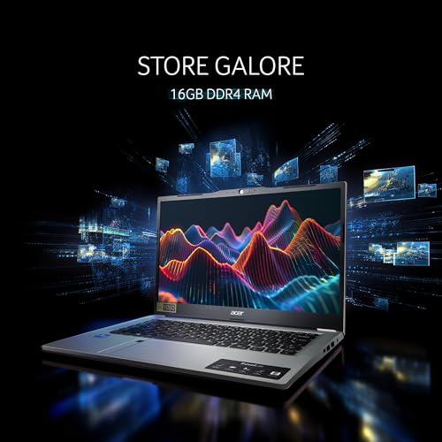 acer TravelLite Business Laptop, 13th Gen, Intel Core i3-1305U Processor (Windows 11 Home/16 GB RAM/512 GB SSD) TL14-52M with 35.5 cm (14") Full HD Display, 1.34 kg