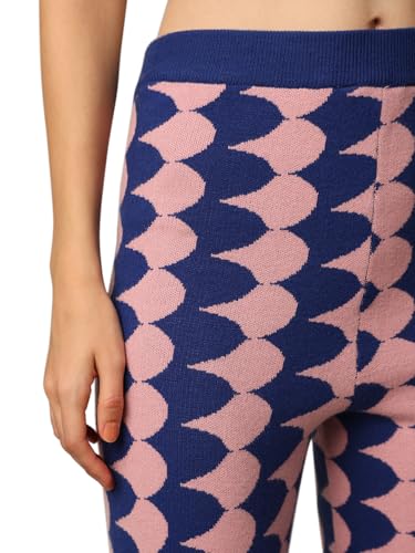 ONLY Women's Straight Fit High-Rise Blue Pants