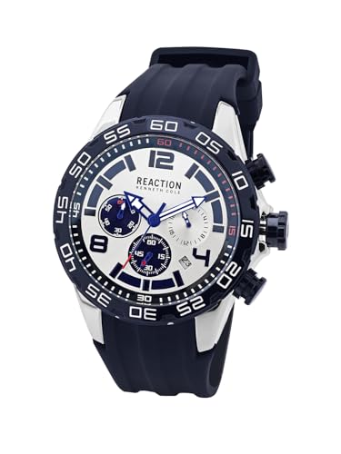 Kenneth Cole Reaction Chronograph Silver Dial Watch for Men - KRWGO0070903