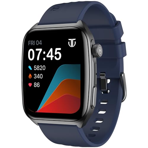 Titan Smart 4.0 Smartwatch with 1.93” AMOLED Display, Infinite AI Watch Faces, AI Voice assistant, Smart Hydration, Multiple Menu Styles, QR Hub, 100+ Multisports, BT Calling, HRM, SpO2, Games - Blue