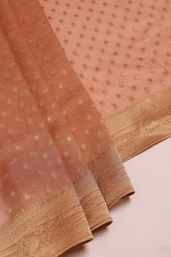 Soch Women's Organza Salwar Suit Set (EWA5CD22348_Peach