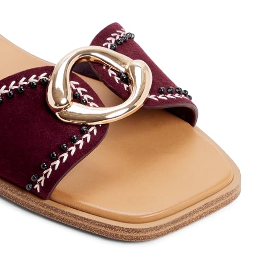 Aldo BIGGINA Maroon Ladies Flat Sandals