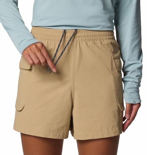 Columbia Women Omni-Shade Wild Cast Short, Brown, S, Outdoor Lifestyle | Watersports