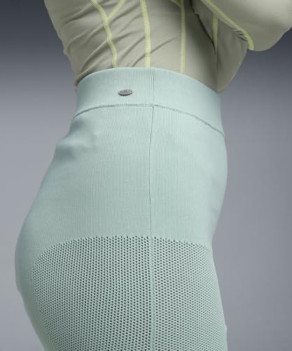 Puma | YONA Women's Medium Rise Ribbed Skirt | Light Moss | S