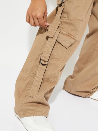 Max URB_N Women Solid Cargos (Brown_32)