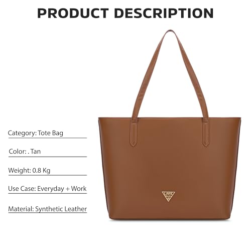 Lavie Signature Women's Virginia Tote Handbag | Tote Handbag for Work | Ladies purse | Stylish Shoulder Bag | Gift for Women