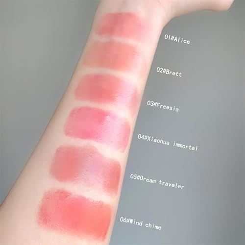 Gege Bear Sweet Tender and Moist Water Lip Glaze – High-Pigment, Long-Lasting Cute Bear-Shaped Cap with Pink Bow Lip Gloss for Girls | Non-Sticky, Smudge-Proof Lip Tint with Lightweight, Soft Texture | Hydrating Liquid Lipstick with High Shine for Women (