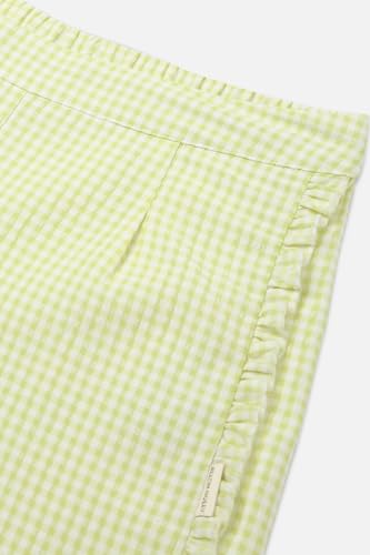 Allen Solly Girls Green Check Shorts