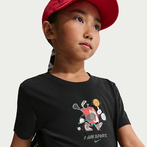 Nike Unisex Kids Regular Fit Sportswear T-Shirt Black