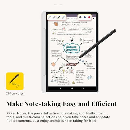 XP-Pen Magic Note Pad 10.95" Digital Note-Taking Tablet, Paper-Like LCD Display, 3-Color Modes, 16K Pressure Stylus (X3 Pro Pencil 2), 6+128GB, Android 14 – for Writing, Reading, PDF Notes & Study