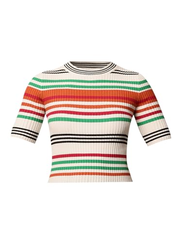 ONLY Women's Regular Fit Multicolor T-Shirt