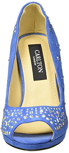 Carlton London Women's Silken Blue Pumps - 5 UK/India (38 EU)(CLL-4272)