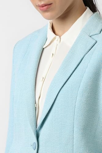 Van Heusen Women's Blazer (VWBZCRGFT29111_Light Blue