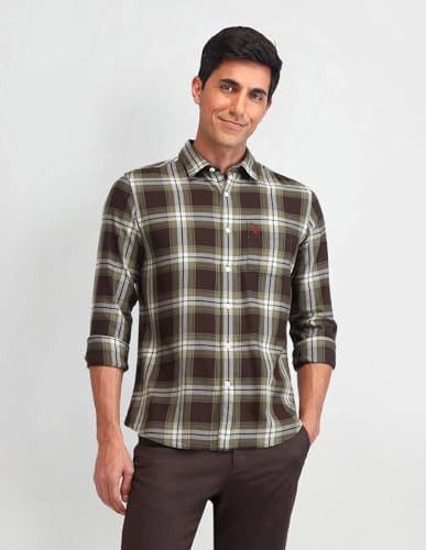 U.S. POLO ASSN. Men's Regular Fit Shirt (UDSHTO1303_Green