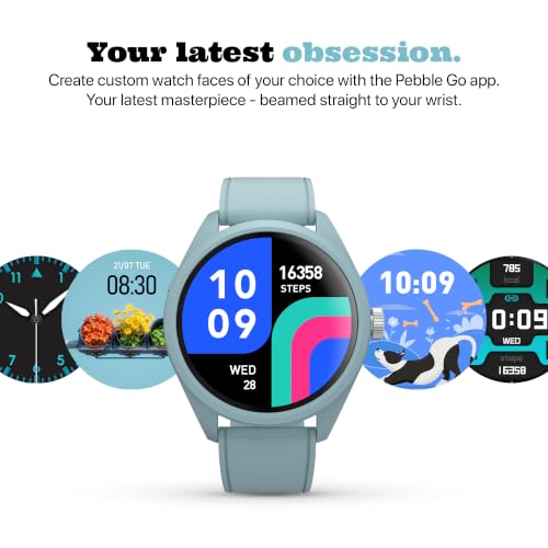 Pebble Pixie 1.32" AMOLED Smartwatch with Bluetooth Calling | Always-On Display, Lightweight, Health & Sleep Tracking, Smart Notifications
