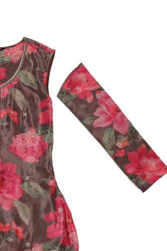 Soch Women's Chinon Salwar Suit Set (OWA5CD22374_Brown