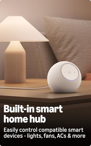 All-new Amazon Echo Dot Max, Alexa speaker with 3X bass and room-filling sound, hands-free smart home management, Bluetooth, Graphite