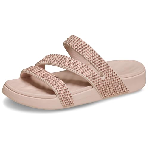 Crocs Getaway Gems Triangle Women Sandal (Color-Pink | Size-5)