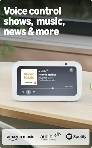 Amazon Echo Show 5 (latest model) | Smart display with Alexa, 2x bass speaker, clearer sound, camera for home monitoring, bluetooth | Charcoal