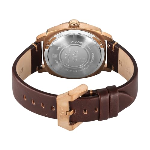 Xylys Patina Quartz Analog Brown Dial Brown Leather Strap Watch for Men