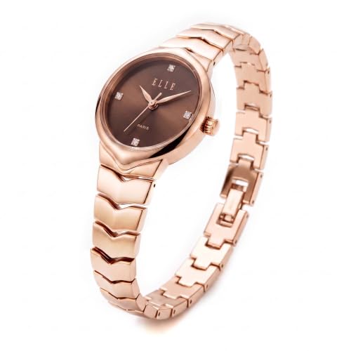 ELLE Women's Watch Linea Brown Round Dial EL-LN-BRN