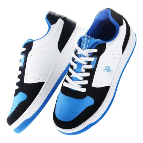 U.S. POLO ASSN. Men Oakley Blue Retro Court Sneakers - (UK11) (US12) (2FD23603B11)