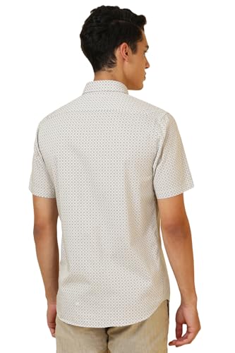 Allen Solly Men Multicolor Print Half Sleeves Casual Shirt Multicolour