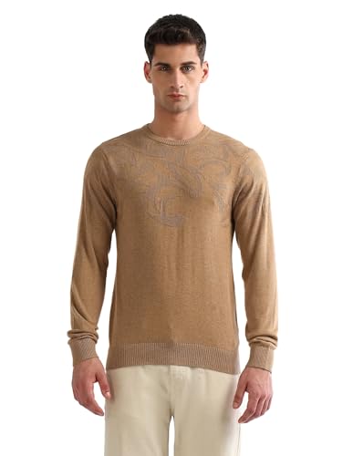 Arrow Men's Textured Regular Fit Sweater