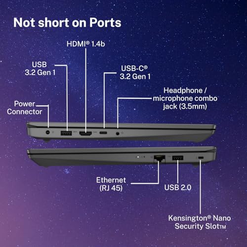 Lenovo V14 Intel Core i3 13th Gen 14" FHD (1920x1080) Antiglare 250 Nits Thin and Light Laptop (8GB RAM/512GB SSD/Windows 11 Home/Office Home 2024/Iron Grey/1.43 kg), 83A0A0PBIN