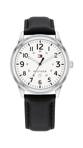 Tommy Hilfiger Quartz Multifunction White Dial Leather Strap Sport Watch for Men_TH1791813W