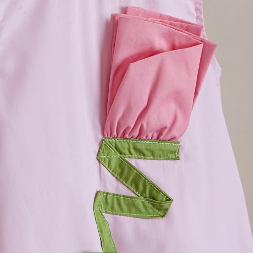 Hopscotch Girls Sleeveless Pink Pure Cotton Casual Dress (2.5-3 Years)