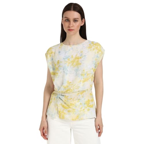 Calvin Klein Jeans Women's 0 Regular Fit T-Shirt (44B907G440_Blue