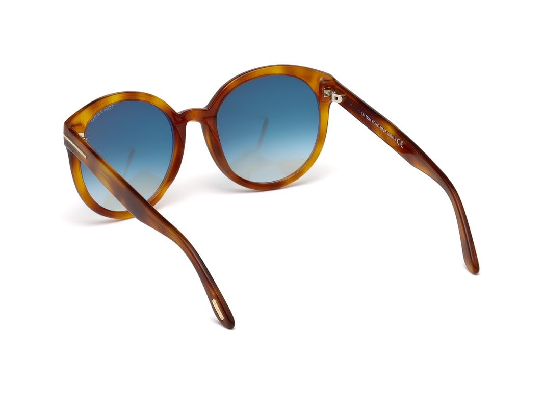Tom Ford FT0503 53W Blond Havana Phillipa Round Sunglasses Lens Category 2 Size