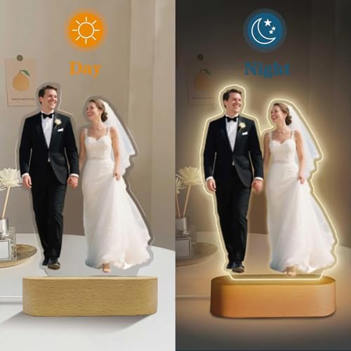 CRAFTY MARVELS Customized Caricature Lamp for Couples, Girlfriend, Anniversary, Wedding, Birthday, Marriage, Wedding Gifts, 5x7 inch