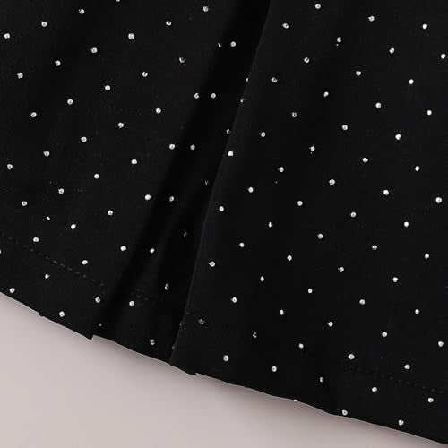 Hopscotch Girls Full Sleeves Black 2-Pc Textured Fabric Jacket & Skirt For Ages (3-4 Years)