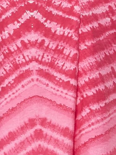 Max Women Printed A-line Midi Dress (Pink_L)