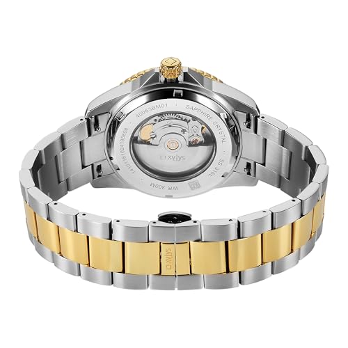 Xylys Xiphias Automatic Analog with Date Black Dial Two Toned Stainless Steel Strap Watch for Men