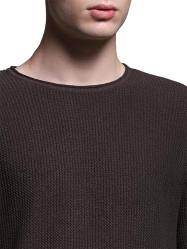 Jack & Jones Men Slim Fit Brown Sweater