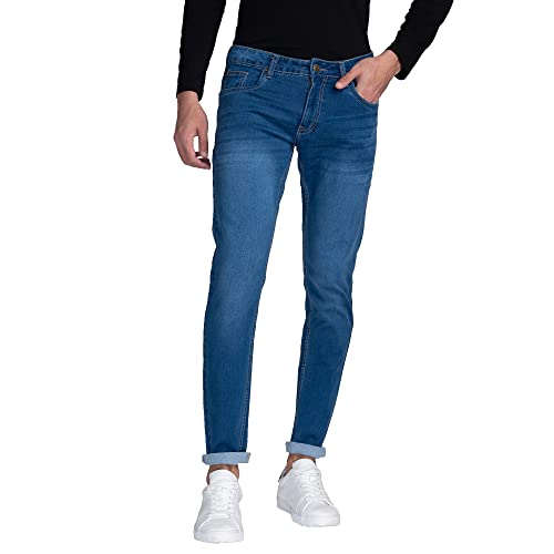 Giordano Men's Slim Fit Stretchable Jeans Blue