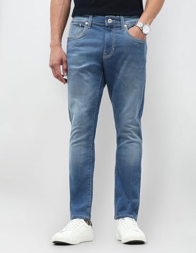 U.S. Polo Assn. Denim Co. Men's Tapered Jeans (UDJEN1941_Light Blue