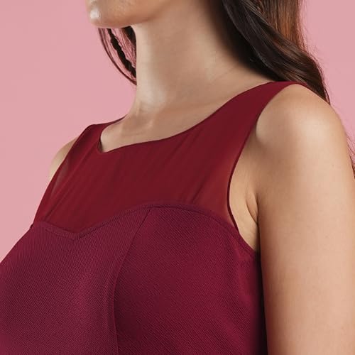 Globus Women Dress (GS567138_Maroon_XL)