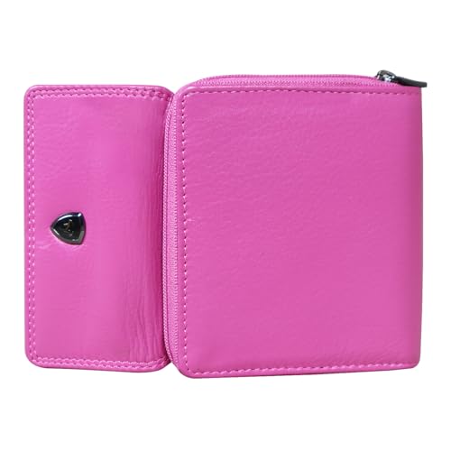 Calfnero Genuine Leather Women's Wallet-Women's Purse (Pink)