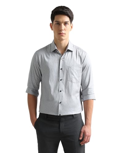 Arrow Grey Formal Shirt_ARAEOSH3088_39
