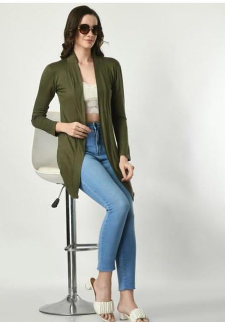 RAYWARE Women's Pretty Capes, Shrugs & Ponchos Olive-2XL