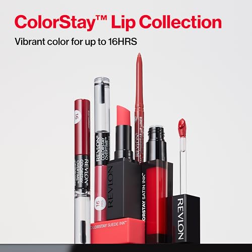 Revlon ColorStay Satin Ink Liquid Lipstick, Longwear Rich Lip Colors, Formulated with Black Currant Seed Oil, 008 Mauvey, Darling, 0.17 fl oz