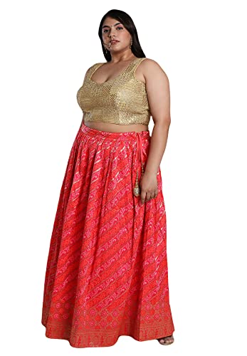 S SALWAR STUDIO Women's Gold Silk Blend Readymade Saree Blouse-PLSSB00046-GOLD