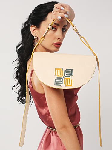 EUME Skin Collection Pecan Sling Bag for Women Stylish, Blush Pink | Vegan Leather Women Handbag | Adjustable Sling Strap | Cross Body Bag | Ladies Shoulder Bag |