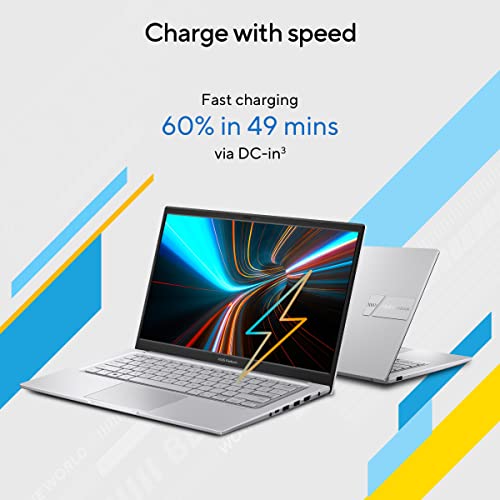 ASUS Vivobook 14, Intel Core i3 13th Gen 1315U, 8GB RAM, 512GB SSD, FHD 14", Windows 11, Office Home 2024, Cool Silver, 1.40kg, X1404VA-NK761WS, Intel UHD, M365 Basic (1Year)*, Backlit Keyboard Laptop