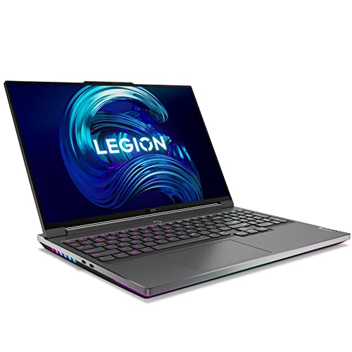 Lenovo Legion 7 Intel Core i9-12900HX 16" (40.64cm) QHD IPS 165Hz 500Nits Gaming Laptop (32GB/1TB SSD/Win 11/Office 2021/NVIDIA RTX 3080Ti 16GB/Alexa/3 Month Game Pass/Storm Grey/2.53Kg), 82TD009KIN